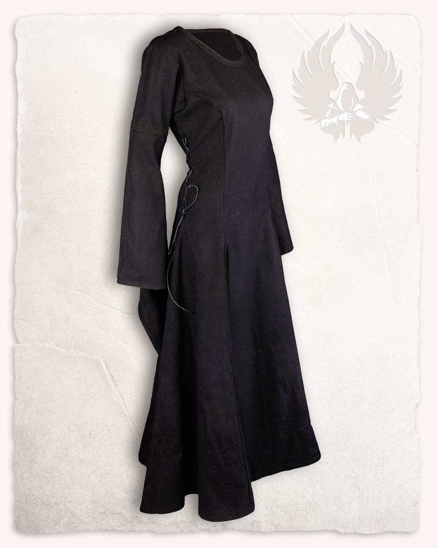 Lenora Kleid Baumwolle schwarz Restposten